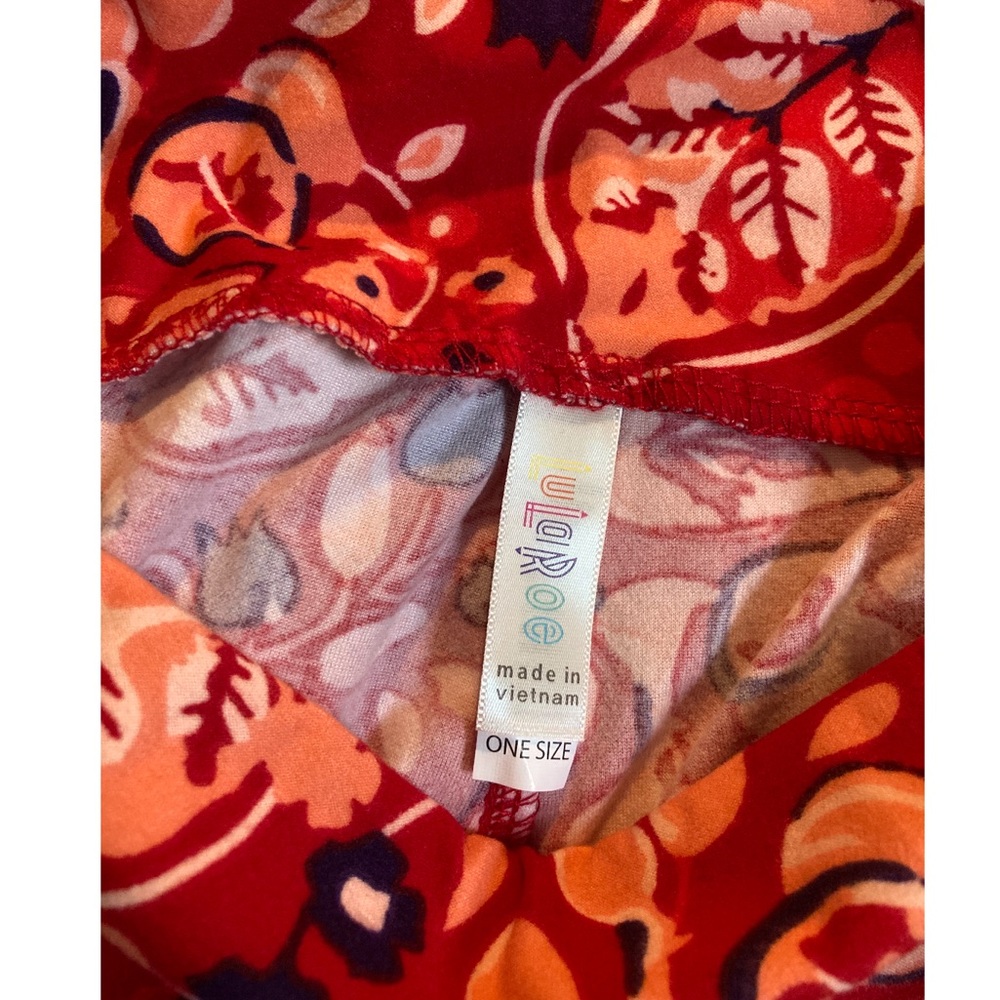 Lularoe womens leggings OS floral - Picture 3 of 3